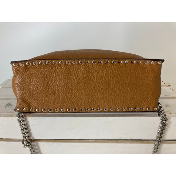 MICHAEL KORS, SMALL BROWN LEATHER CROSSBODY BAG (ASIS) - Picture 5 of 16